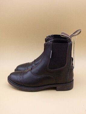 Horze Wexford Paddlock Equestian Front Zip Boots Kids Size 13